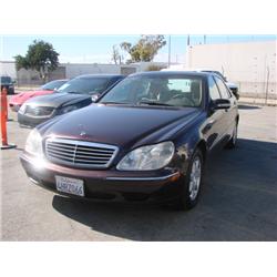 2000 MBZ S430 Vin. WDBNG70JXYA006105 Mileage 155090 Automatic