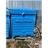 Image 1 : Heavy Poly Recycle Blue Bin, Top and Front Doors, 4 ft x3.5ft x4ft