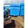 Image 1 : Heavy Poly Recycle Blue Bin, Top and Front Doors, 4 ft x3.5ft x4ft