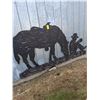 Image 1 : Horse & Cowboy Wooden Outdoor Deco Cut Out