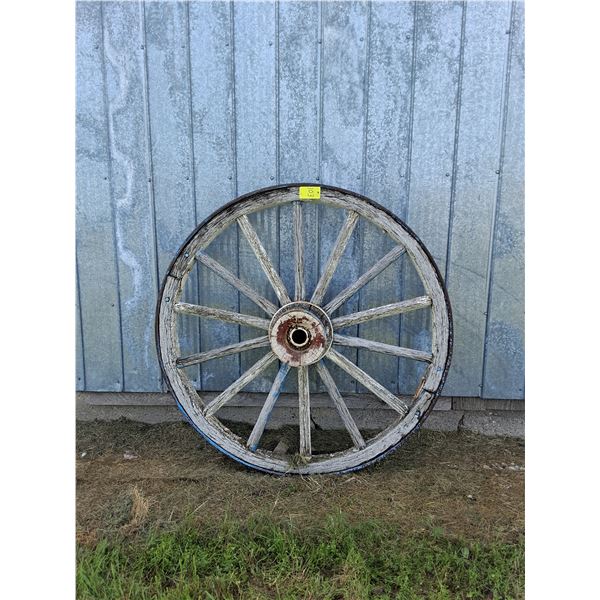  Steel Rim Wooden Wagon Wheel