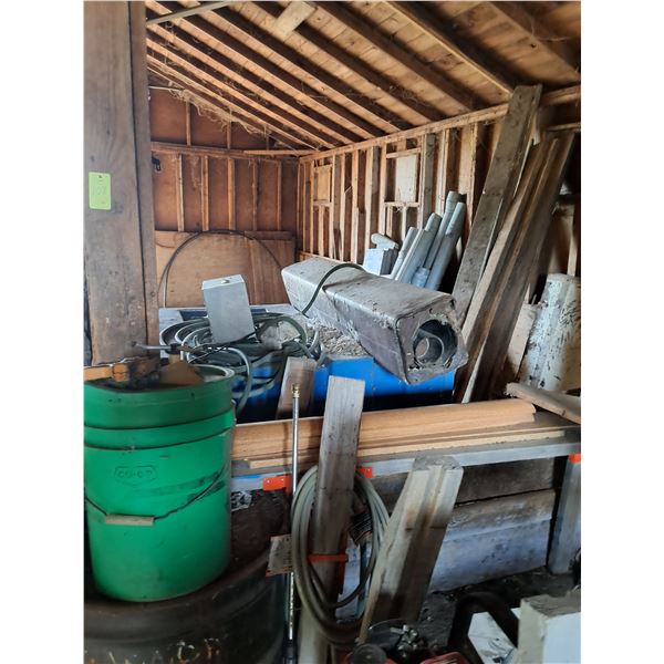 Large Lot of Misc Items-Pressure Washer, saw horse,Barrel- As Is, Pick Up Only