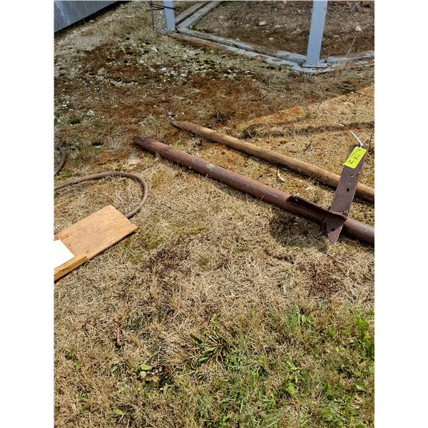 (2) Bale Spear Parts -6 & 6.5 ft Lengths