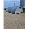 Image 1 : Metal/ Wood Sided Quonset Style Shed - 20ft x14ft x7ft