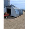 Image 4 : Metal/ Wood Sided Quonset Style Shed - 20ft x14ft x7ft