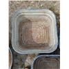 Image 3 : (3) Square Galvanized Tubs- As Is
