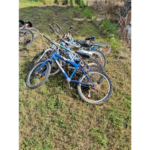(6) Small 2-Wheeled Bicycles for Parts- As Is