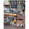 Image 4 : (3) Braces, Small Tool Bracket, Metal Cabinet, Assorted Parts