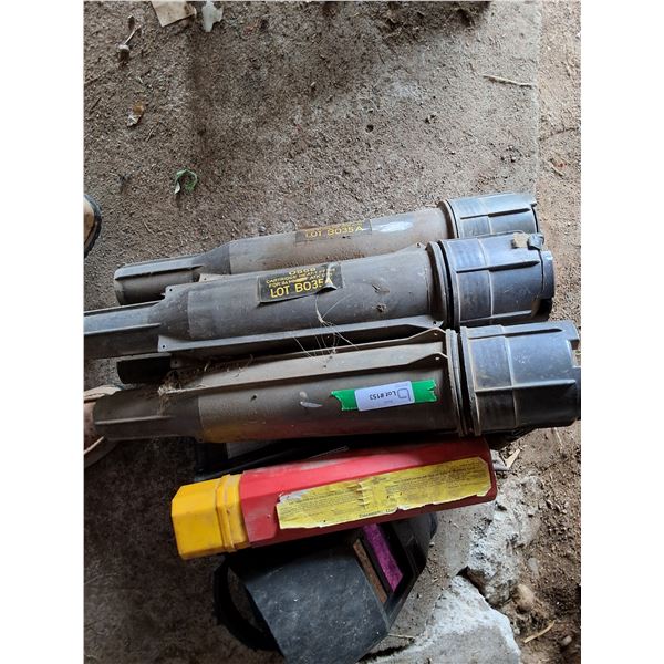 (8) Partial Tubes Welding Rods, Auto Dark Welding Helmet, (2) Chip Hammers