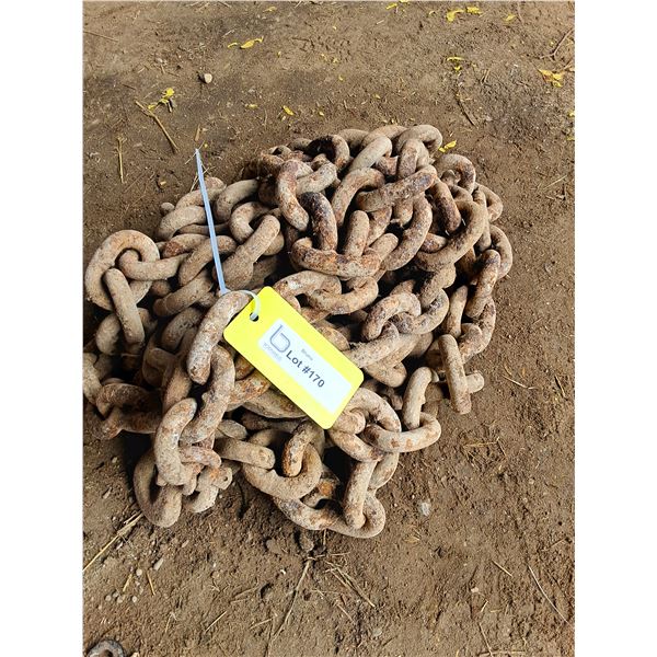 Heavy Large Link Steel Chain, length unknown