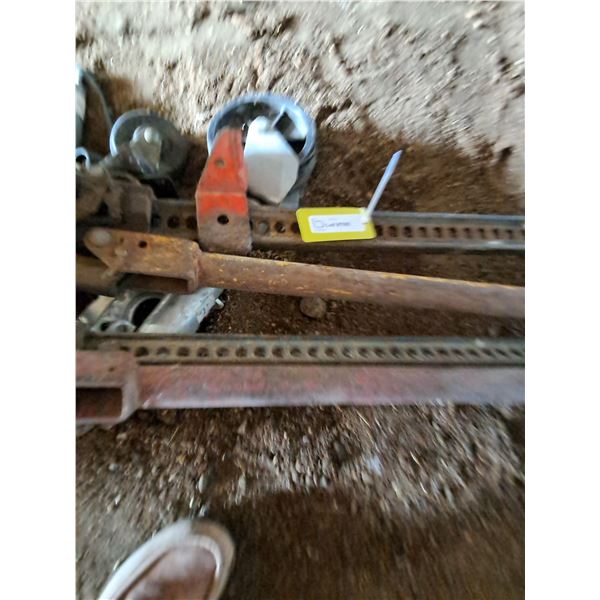 (2) Jack All, (2) Trailer Jacks, Castor Wheel-As Is