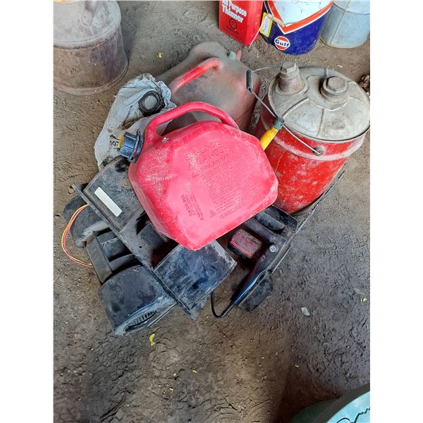 (7) Misc Items: Chain Saw, Gas Cans