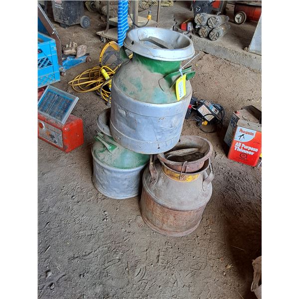 (3) Cream Cans