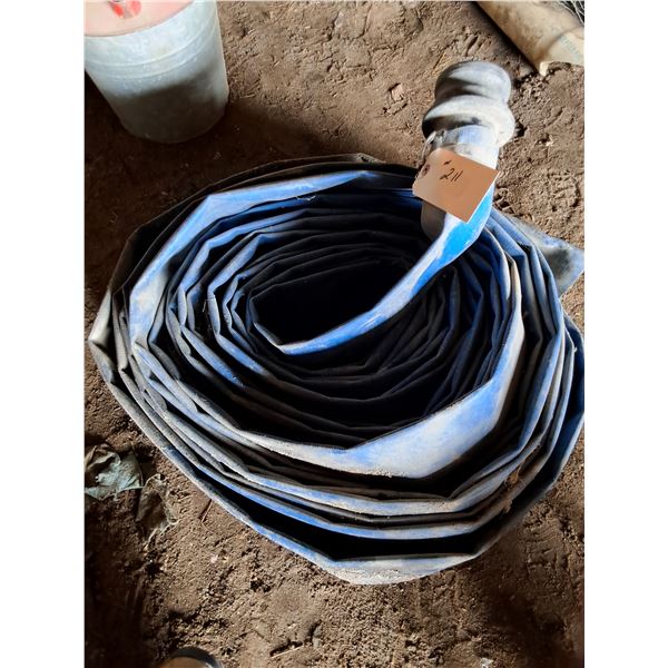 Blue Flat 3" Discharge Hose