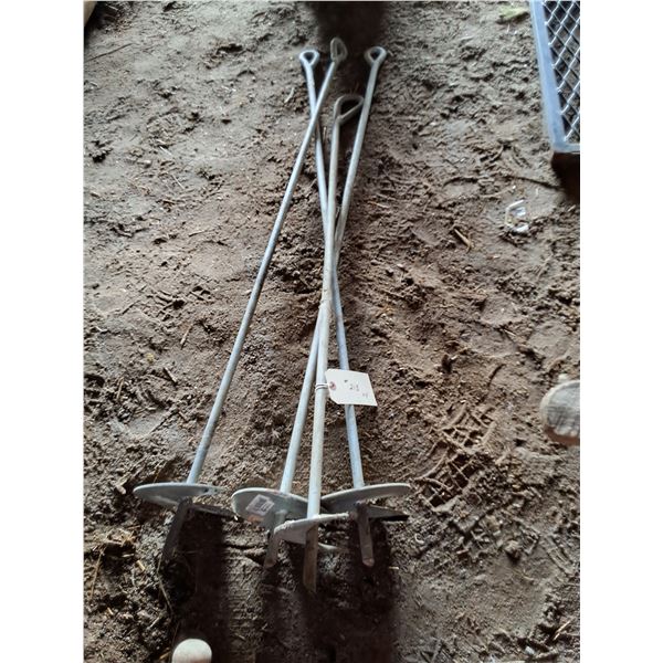 (4) Steel Anchors