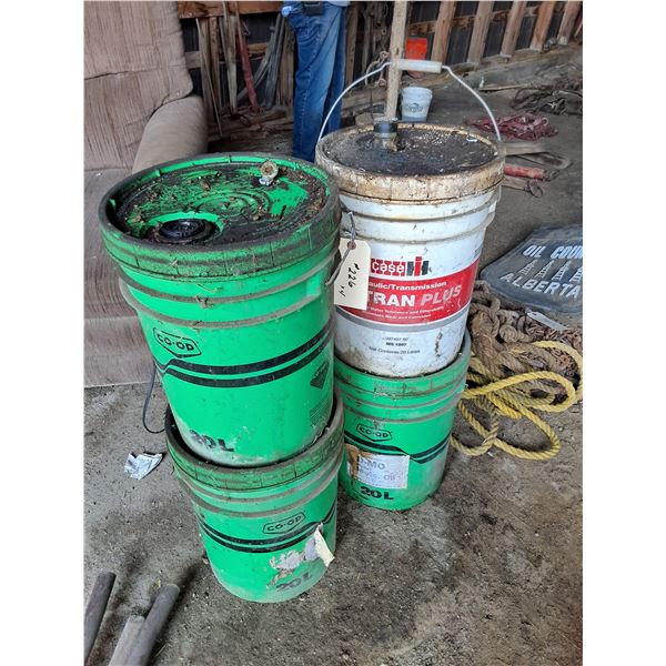 (4) Full Pails 90 Gear Oil