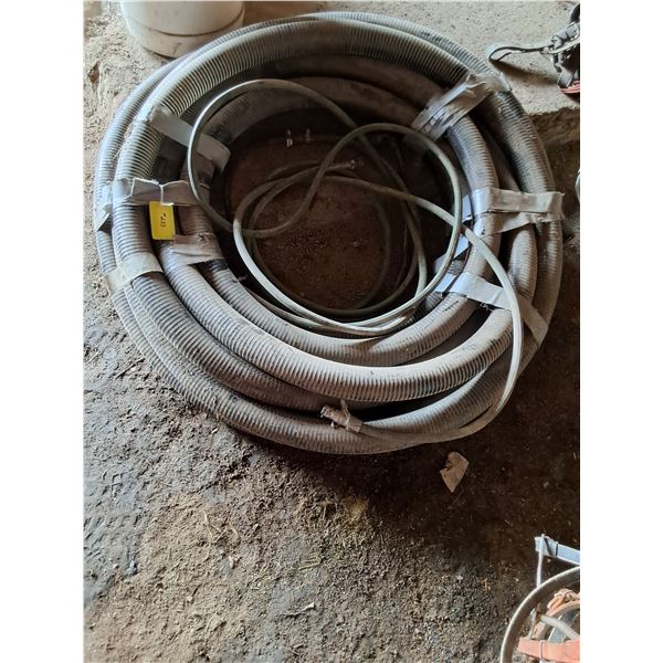 2.5" Plastic Hose and Garden Hose, unknown length
