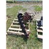 Image 1 : Wheat Heart Hydraulic Drive Post Hole Auger - for Front End Loader, 12"x64" long