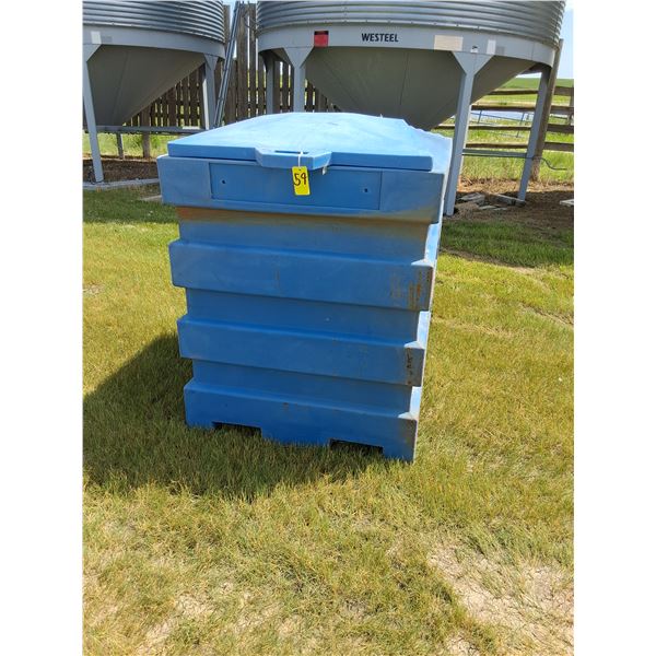 Blue Recycle Bin, 2 Doors, 4ft x 40"x52"h
