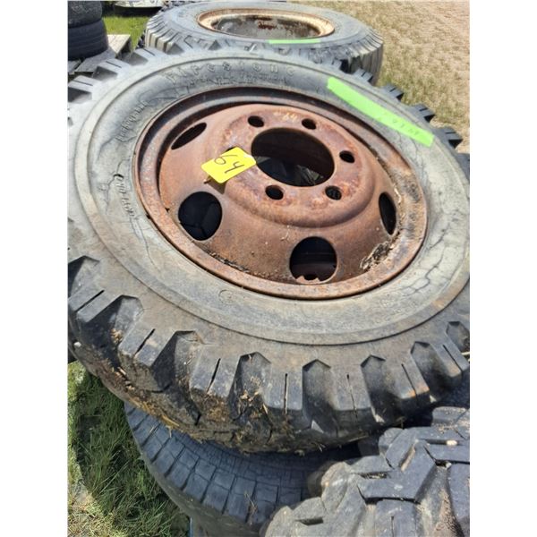 (6) Wide Bud Tire Rims 8.25x20
