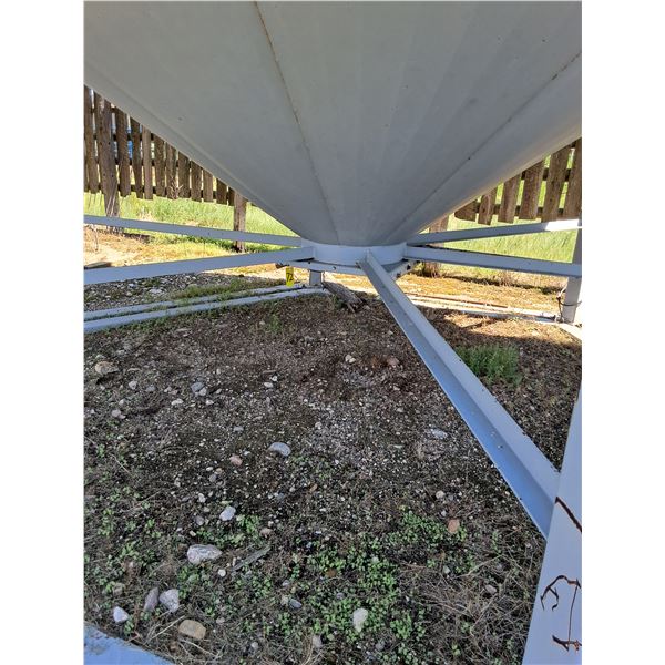 2150 Bushel Westeel Hopper Bin with Steel Skids & Ladder
