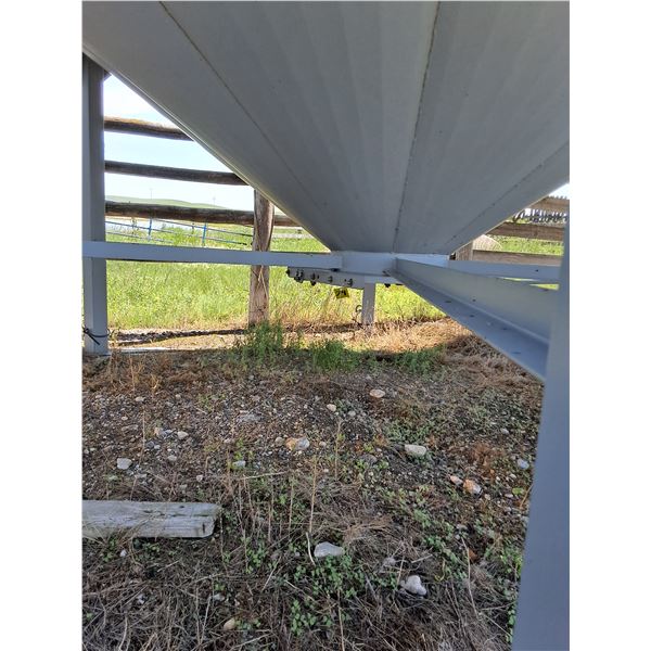 2150 Bushel Westeel Hopper Bin with Steel Skids & Ladder