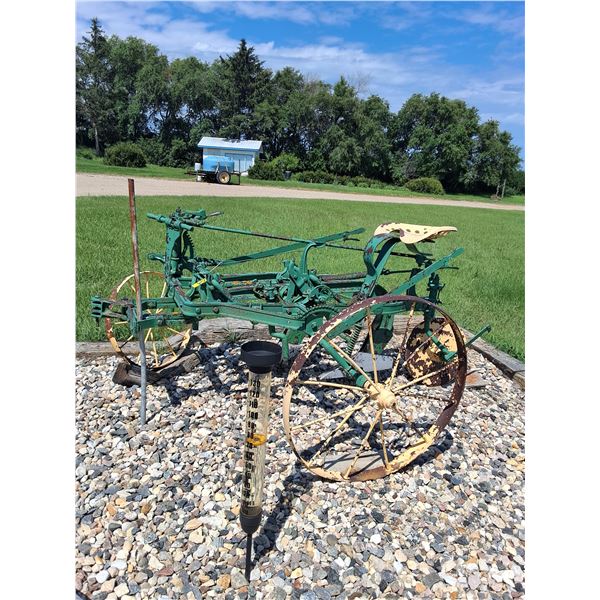 Massey Fergusson Two Bottom Horse Plow, Yard Decor