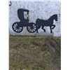 Image 1 : Yard Decor- Horse and Buggy Wooden Cut Out