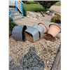 Image 2 : (5) Large Planter Containers - some have bottoms removed