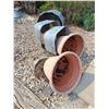 Image 3 : (5) Large Planter Containers - some have bottoms removed
