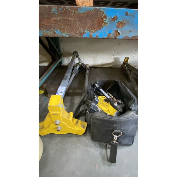 MSE MODEL 2005, 3 WAY RESCUE & RECOVERY WINCH WITH LARGE HEAVY DUTY INDUSTRIAL METAL MANLIFT TRIPOD