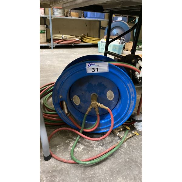 OXY-ACETYLENE WELDING LINES WITH METAL REEL & GAUGE