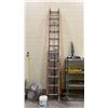 Image 1 : WERNER ORANGE FIBERGLASS & ALUMINUM 24' EXTENSION LADDER