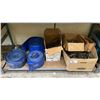 Image 1 : SHELF OF ASSORTED HEAVY DUTY LAY FLAT  WATER HOSE & HOSE/GEAR CLAMPS