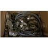 Image 5 : SHELF OF ASSORTED HEAVY DUTY LAY FLAT  WATER HOSE & HOSE/GEAR CLAMPS