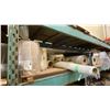 Image 1 : SHELF FULL OF ASSORTED ROLLS OF POLY & FIBERGLASS PIPE LINER