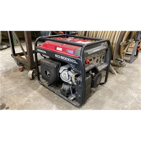 HONDA EG5000CL COMMERCIAL GRADE GAS POWERED PORTABLE GENERATOR WITH DIGITAL AUTO VOLTAGE REGULATOR