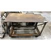 Image 1 : 1" THICK TOP MOBILE METAL SHOP TABLE APPROX 49"L X 24"D X 32.5"H