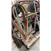 Image 3 : WELDERS MOBILE DOLLY WITH OXY-ACETYLENE HOSE, TORCH, GOGGLES, HAND TOOLS & REGULATORS