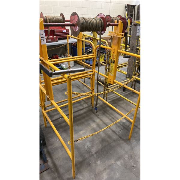 YELLOW HEAVY DUTY FOLDABLE MANHOLE MATERIAL LIFT SET