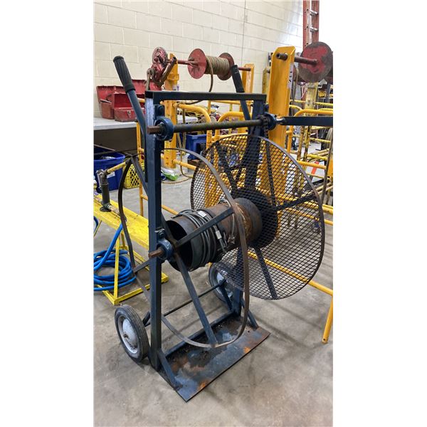 CHAIN DRIVEN HAND CRANK MATERIAL SPOOL DOLLY