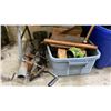 Image 2 : LARGE GROUP OF ASSORTED ITEMS- HOSE REEL, COPPER PIPES, TRAILER JACK, PLUMBING PARTS, CONCRETE MIX