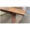 Image 5 : 1/2" THICK TOP METAL SHOP TABLE WITH HEAVY DUTY BENCH VICE MEASURES APPROX 63" X 48" X 29"H