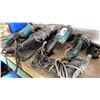 Image 2 : GROUP OF ASSORTED ELECTRIC POWER TOOLS, 5 MAKITA GRINDERS & 1 BOSCH DRILL