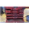 Image 4 : RED METAL 10 DRAWER TOOL CHEST & MECHANICS MOBILE STOOL
