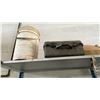 Image 15 : LARGE METAL SHELVING UNIT WITH ASSORTED CONTENTS- MOTOR OILS, GEAR OIL, MARKING PAINT, LUBRICANTS,