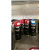 Image 21 : LARGE METAL SHELVING UNIT WITH ASSORTED CONTENTS- MOTOR OILS, GEAR OIL, MARKING PAINT, LUBRICANTS,