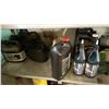 Image 6 : LARGE METAL SHELVING UNIT WITH ASSORTED CONTENTS- MOTOR OILS, GEAR OIL, MARKING PAINT, LUBRICANTS,