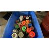 Image 9 : LARGE METAL SHELVING UNIT WITH ASSORTED CONTENTS- MOTOR OILS, GEAR OIL, MARKING PAINT, LUBRICANTS,