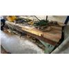 Image 2 : WOODEN WORK BENCH WITH ASSORTED SHOP CONTENTS- MEASURES APPROX 103"L X 24"D X 34"H